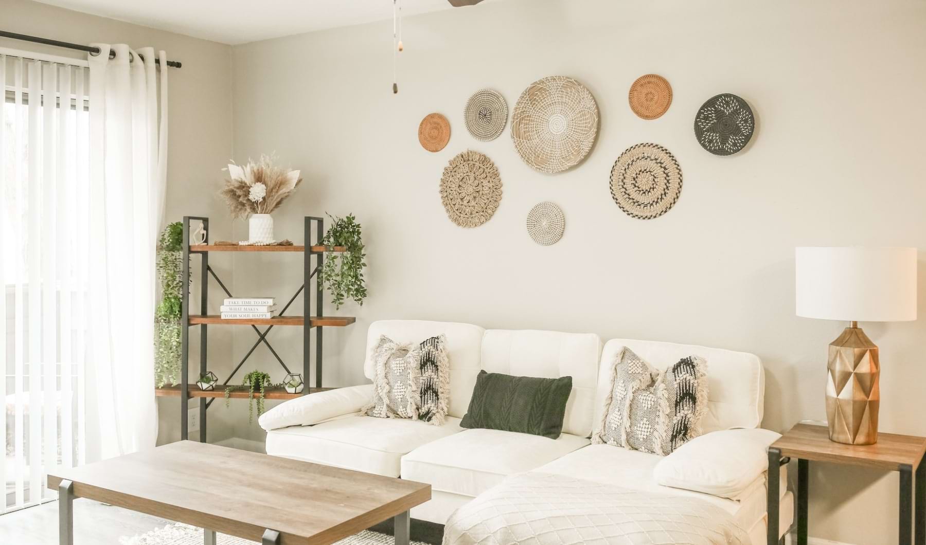 Come home to comfort Living room with couch